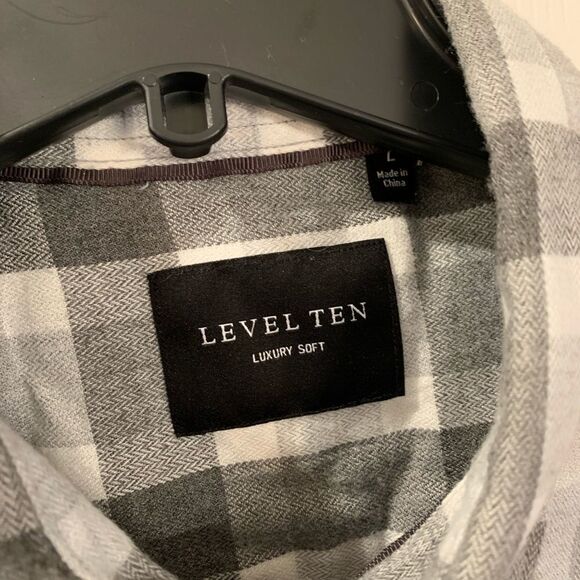 Level Ten Luxury Soft Flannel Shirt sz L - Picture 2 of 4